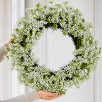 Queen Annes Lace Wreath - White