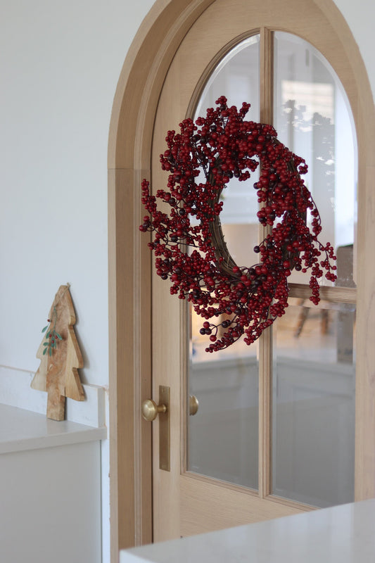 Christmas Wreath -  Red Winter Berries