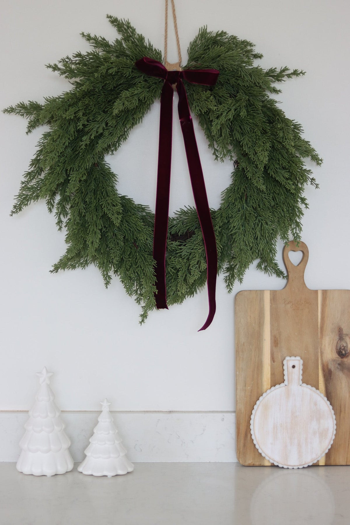Faux Christmas Wreath - Conifer