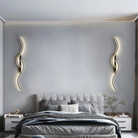 Modern LED Wall Lamp Minimalist Long-Strip Lighting Fixture For Tv Background Lighting In Living Room Bedside Lighting Bedroom