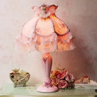 Table Lamps Modern Led Fabric Lamp Shades for Living Room Bedroom Desk Lighting Fixtures Wedding Light Home Decor   WJ122113