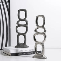 Minimalist Ceramic Ornaments Abstract Art Sculpture Home Accessories Living Room Statue Miniatures Decoration Crafts Figurines