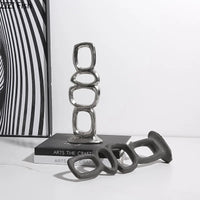 Minimalist Ceramic Ornaments Abstract Art Sculpture Home Accessories Living Room Statue Miniatures Decoration Crafts Figurines