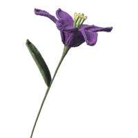Handmade Knitted Lily Flower Bouquet Finished Bouquet For Home Accessories Decoration Ornament