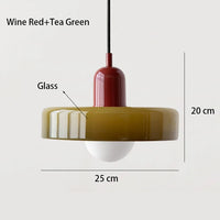 Nordic Retro Glass Chandelier Living Room Dining Room Bedroom KitchenModern Lighting Decoration Retro Lighting Fixture E27LED