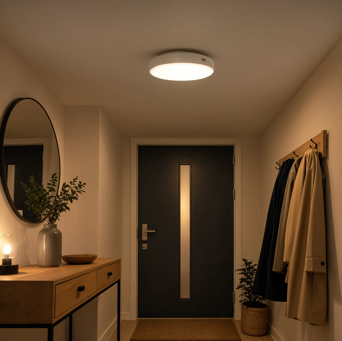 Battery Powered LED Ceiling Light | Motion Sensor, No Wiring
