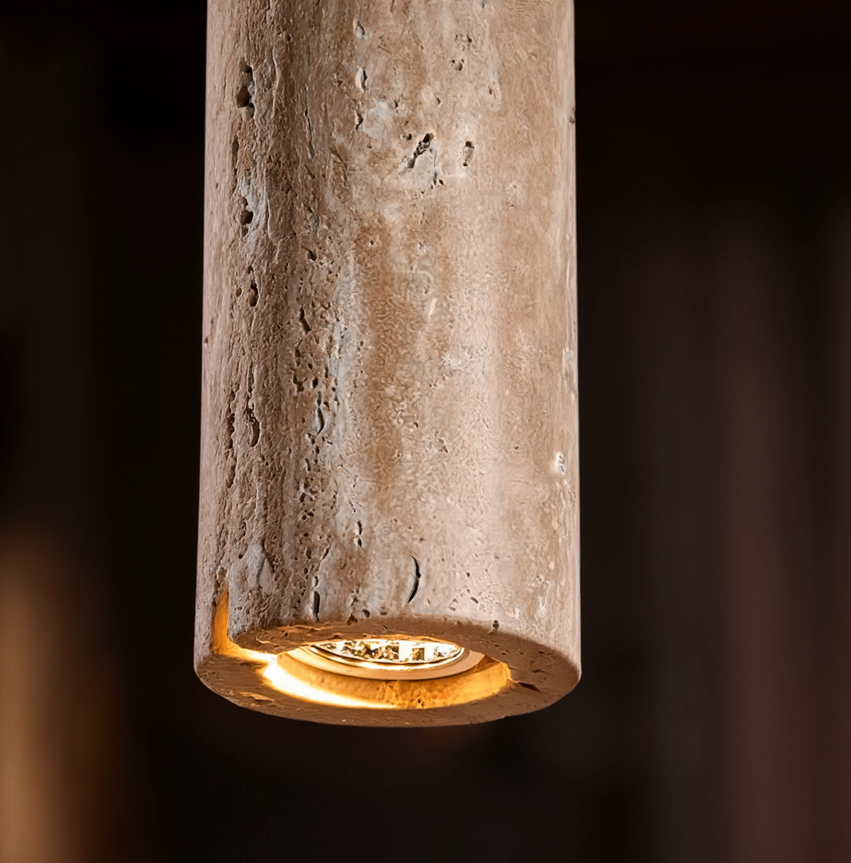 Yellow Travertine Nordic Pendant Light 30cm | 4W LED