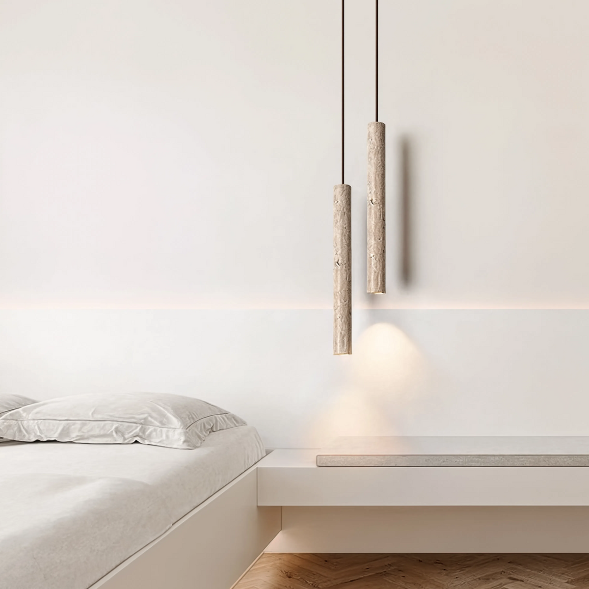 Yellow Travertine Nordic Pendant Light 30cm | 4W LED