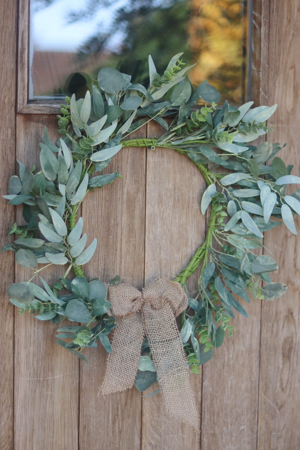 Christmas Wreath - Eucalyptus Bow