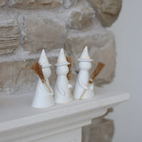 LED Ceramic Witches - Set of 3