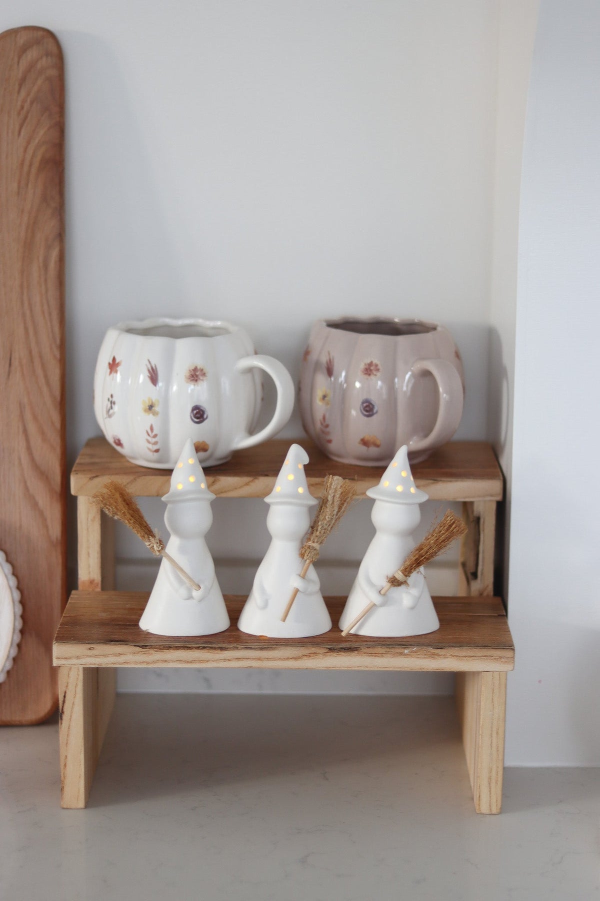 LED Ceramic Witches - Set of 3