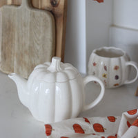 Pumpkin Tea Pot - Speckled