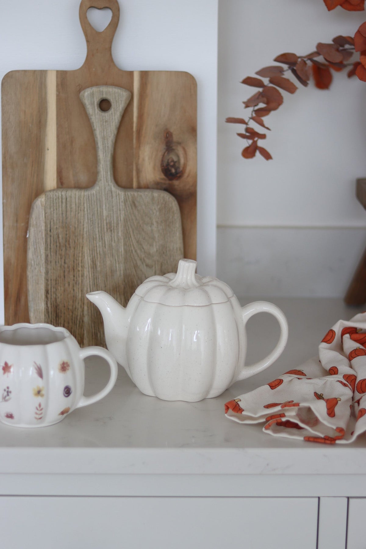 Pumpkin Tea Pot - Speckled