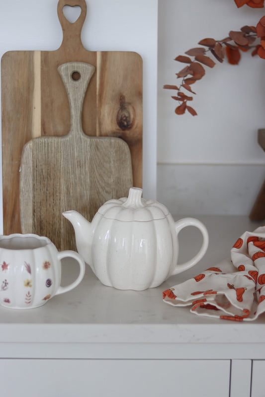 Pumpkin Tea Pot - Speckled
