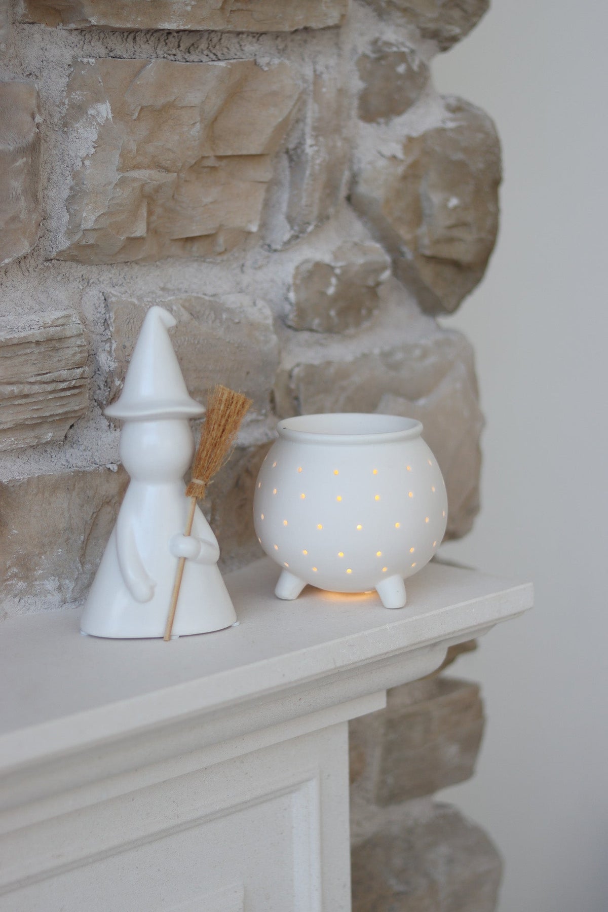 LED Ceramic Cauldron