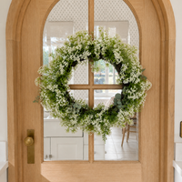 Queen Annes Lace Wreath - White