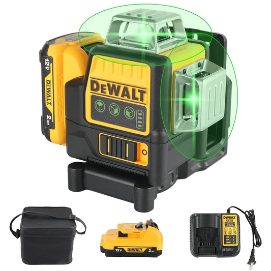 DeWalt DW089LG 12V Green Line 3 x 360 Laser Level Laser Tool battery + Charger..