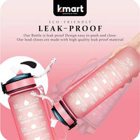 Water Bottle 1L Sports Water Bottle with Motivational Time Marker