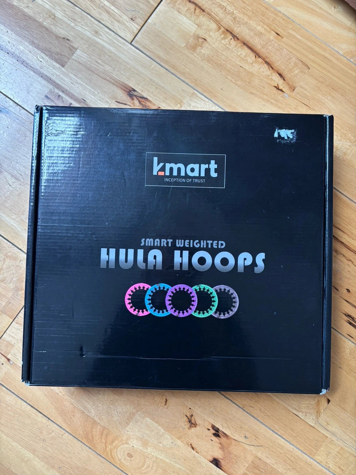 K-Mart Smart Weighted Hula Hoops Black