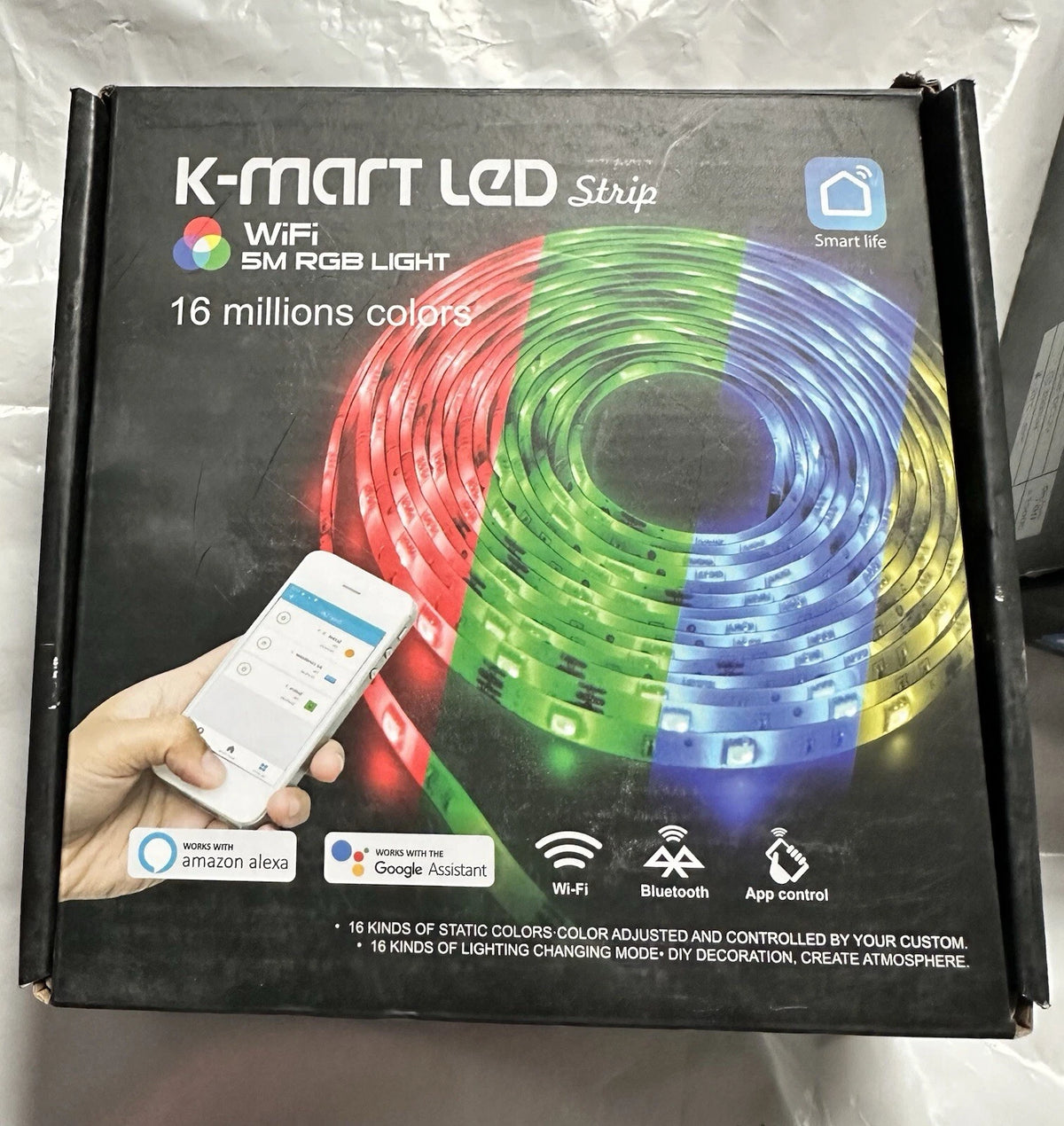 K-MART 5 Meter LED Strip Light WiFi LED Light Support Alexa and Google Assistant