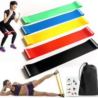 5Pack Resistance Loops Bands,Skin-Friendly Resistance Fitness Exercise Loop Band