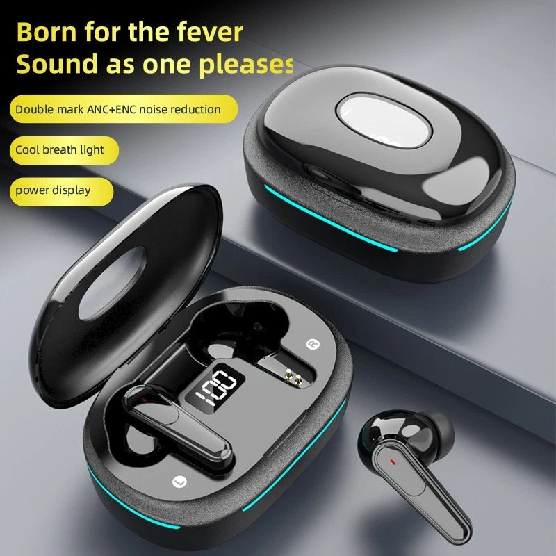 TWS Bluetooth Wireless Earbuds Dual Mic ENC Earphones For Android & iPhone