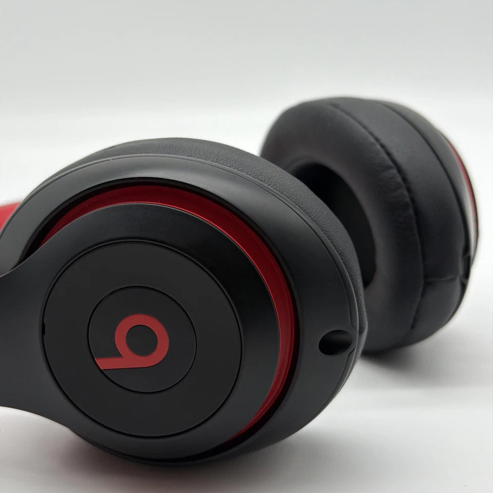 GENUINE BEATS STUDIO 3 WIRELESS HEADPHONES DEFIANT BLACK / RED NOISE CANCELLING