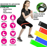 5Pack Resistance Loops Bands,Skin-Friendly Resistance Fitness Exercise Loop Band