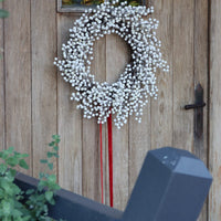Christmas Wreath - White Winter Berries