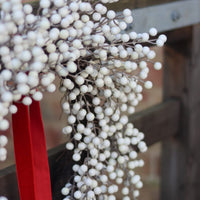 Christmas Wreath - White Winter Berries